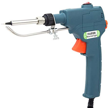 Fdit 80w Ad Alta Durata Ad Alta Durata Portata a Portata di Riscaldamento Interno Ironico Invia Pistola di Stagno per la Saldatura Strumento di Riparazione Verde (Plug 220v)