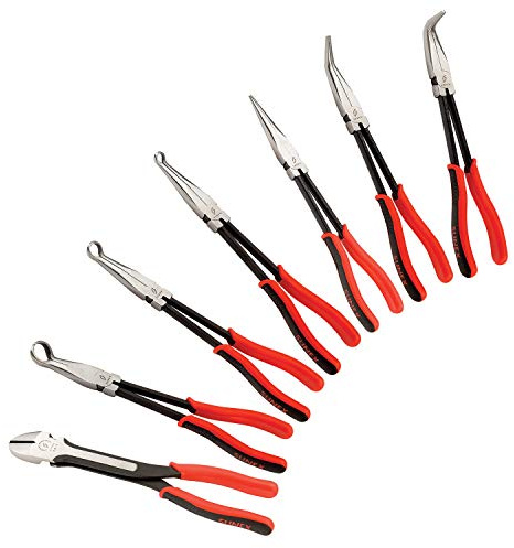 SUNEX TOOLS 3613V 7-Piece Long Reach Pliers Set