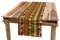 ABAKUHAUS afrikanisch Tischläufer, Abstrakt, Esszimmer Küche Rechteckiger Dekorativer Tischläufer, 40 x 225 cm, Braun Rot