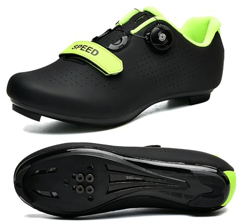Enfärgade Cykelskor, Road Bike & MTB Cykelsko För Män Dam, Pro Outdoor Sneakers Kompatibel Med Peloton SPD/SPD-SL & Look