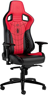 noblechairs Epic Gaming Stuhl Spider-Man Edition, Bürostuhl Ergonomisch, Kopf- und Lendenstütze, Entwickelt für Nutzer bis 120kg und 1,85 Meter Hoch