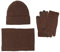 Mutze Schal Set Damen Grau, Warme Winter-Strick-Sets für Damen, Mütze mit Pelzbommel, Loop-Schal, Touchscreen-Handschuhe, Wintergeschenkzubehör