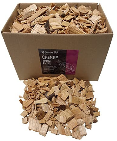 Exstream BBQ Barbecue Räucherspäne *Über 16 tolle Geschmacksrichtungen in 1, 5 & 10 Litern* (Kirsche 5 Liter)