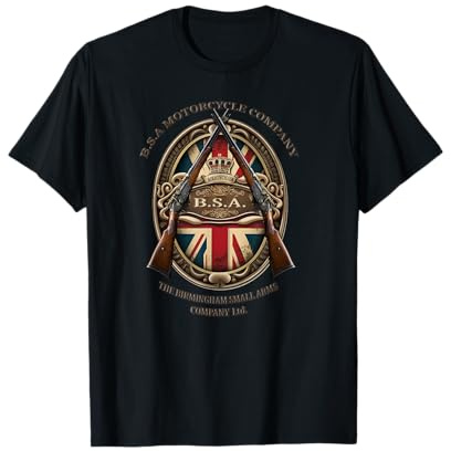 BSA Vintage style motorcycle retro badge T-Shirt