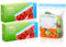 100 Pcs Freezer Bags, Food Storage Bags (1L) Double Seal Reusable Zip Lock Bags for Food Storage, Snacks, Fruits, Widen Bottom Soup Freezer Bags