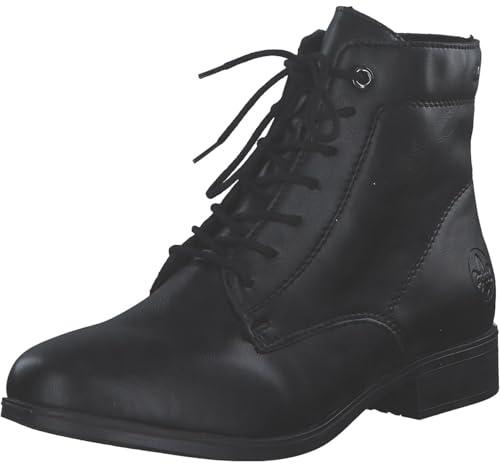 Rieker Donna 77030 Stivali stringati, nero, 38 EU, Nero, 38 EU