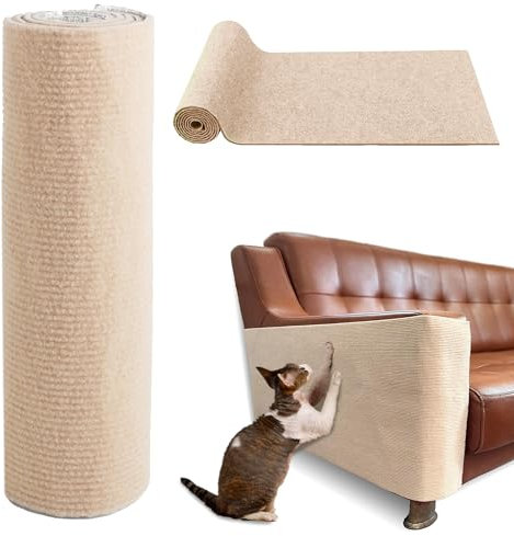 TPTGIAR 2 Stück 30x100cm Kratzmatte Selbstklebend, Kratzmatte Katze, Wandmontage Geeignet Möbel Kratzschutz Tür