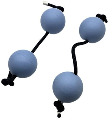 Aslatuas Música Rítmica Huevos Shaker Sonajeros Doble Asalato Punta de los Dedos Bola de Tambor Africana Shaker Set Sonajeros