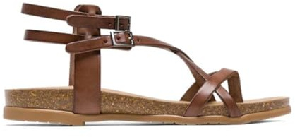Porronet Sandalias planas bio romanas Selena 3133 en moka - Mujer color: Moka talla: 40