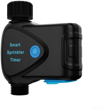 Timer intelligente WiFi con contatore dell'acqua integrato, sistema di irrigazione da giardino con telecomando, timer dell'acqua per tubo da giardino, BT 5.0 compatibile per controllo app Tuya
