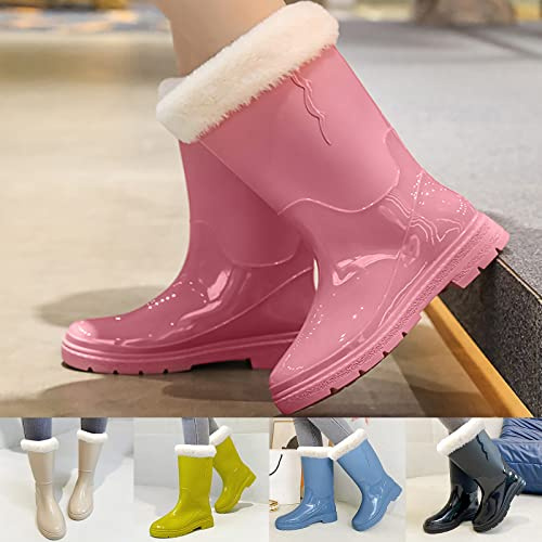 Bottes De Pluie Femme Mollet Large Caoutchouc Enfant Blanches Neige Womens Boots Botte Equitation Cowboy Jardin Fourrées Cuissardes Chaussure Ete Confortable Bottine Pied Talon Fille Bottines Hiver
