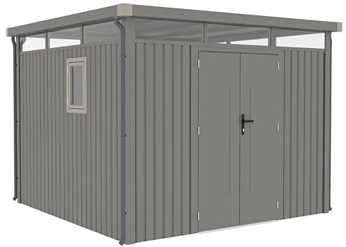 Rockford Lagos 300 Gartenhaus aus Metall, Grau