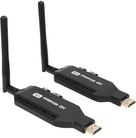 Cuifati Trådlös HDMI-sändare och Mottagare, 5,8 GHz Trådlös Strömmande Videoförlängare, 165FT 1920x1080 60Hz, Stöd för Bärbara Datorer, Datorer, DVD, Digitala Videokameror