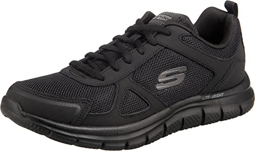 Skechers Track Scloric, Sneaker, Uomo, Nero Total Black, 42.5 EU