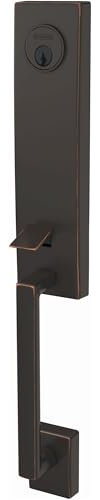 Schlage FCT58CEN716 Custom Century Keyed Entry Single Cylinder Half Plate Handleset - Exterior Only