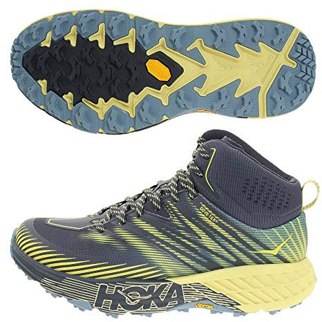 HOKA Speedgoat Mid 2 GTX Blau Gelb 1106532 OBBS, 45 1/3 EU