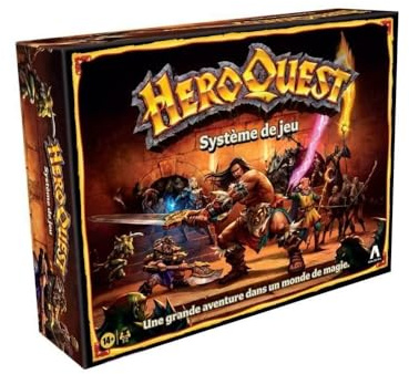 Avalon Hill, système de Jeu HeroQuest, d'aventures fantastiques Style Donjon, Jeu de mystère, à partir de 14 Ans, 2 à 5 Joueurs