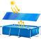 MOREASE Pool Solarabdeckplane | Rechteckig 260 x 160cm Solarfolie Noppenfolie Solarabdeckung Poolabdeckung | Solarplane zuschneidbar | Poolsolarplane Poolheizung für Wassererwärmung Wärmeplane