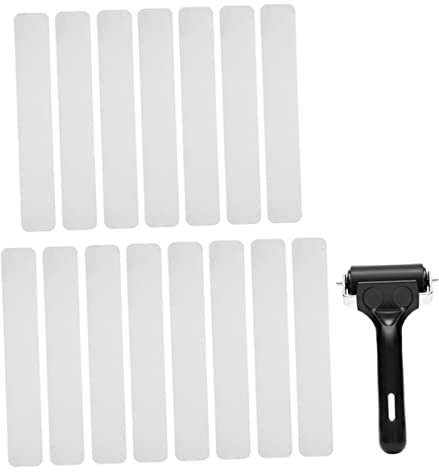 Cabilock 15 Piezas Cinta Antideslizante para Escalones Adhesivo Antideslizante Tiras De Cinta Antiadhesiva Cinta Bañera Sin Tiras Ducha Fijado Tina Pegamento Acrílico Impermeable