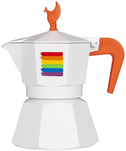 MOKAVIT Pride - Cafetera Italiana - Cafetera Italiana Induccion 3 Tazas, Cafetera Induccion 3 Tazas, Moka Induccion 3 Tazas, Cafetera Moka, Cafetera para Induccion, Moka Pot - Made in Italy