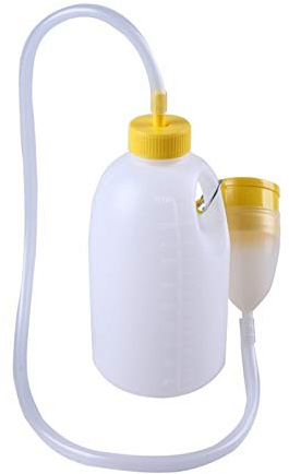 Bottiglia per urina, orinatoi portatili, da uomo, 1700 ml, bianco, bottiglia per pipì, orinatoio maschile (3 pezzi)