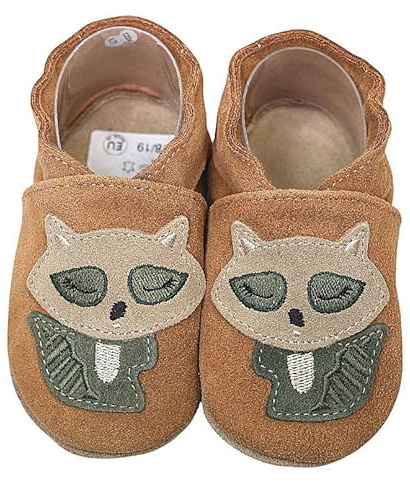 HOBEA-Germany Zapatos para niños y niñas en Diferentes diseños, Mapache marrón : 22/23