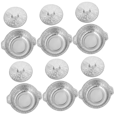 MAGICLULU 6 Pezzi Alluminio Usa e Getta con Capacità per Grigliate e Riscaldamento Versatili per Bbq e