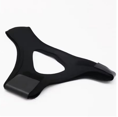 Máscara antironquidos, cómoda diadema para dormir, solución para un mejor descanso, mejora la calidad del sueño, color negro