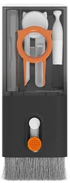 SUNHOHI Kit di pulizia multifunzione 10 in 1 per tastiera, cuffie, telefoni, fotocamere e altro, set di pulizia per dispositivi elettronici portatili (nero)
