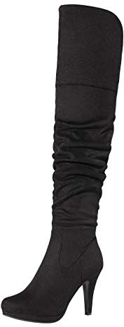 DREAM PAIRS Women's Platform Over the Knee Boots | Chunky High Heel Thigh High Boots for Party Wedding Vacation