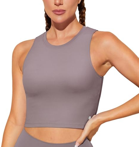 Natural Feelings Reggiseni Sportivi per Le Donne Rimovibile Imbottito Yoga Canotte Senza Maniche Fitness Allenamento Corsa Crop Top - - M