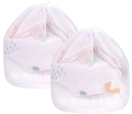 Flintronic Wäschesäcke, Wäschenetz Für Waschmaschine, Waschmaschinen, Wäschesack Wäschebeutel für Oberbekleidung, Dessous, Socken, Strumpfhosen, Strümpfe und Baby Kleidung (Größe: 30 x 40 cm 2 Stück)