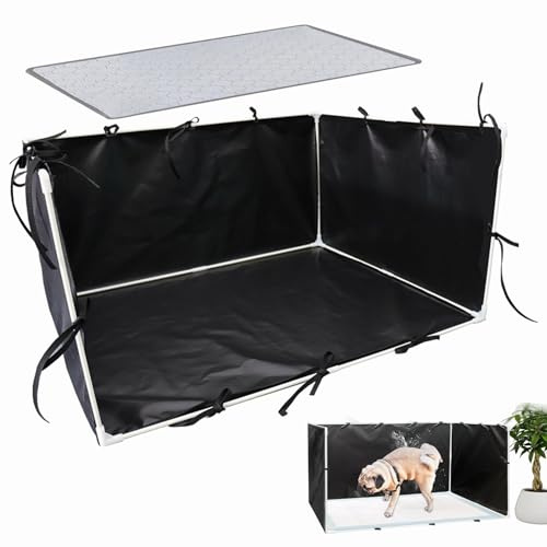 Toilette Per Cani Con Pareti Alte,Recinto Per Lettiera Per Di Grande Cane,600d Oxford Cloth Con Pareti Alte,lettiera Animali Domestici,facile Da Pulire,regolabile