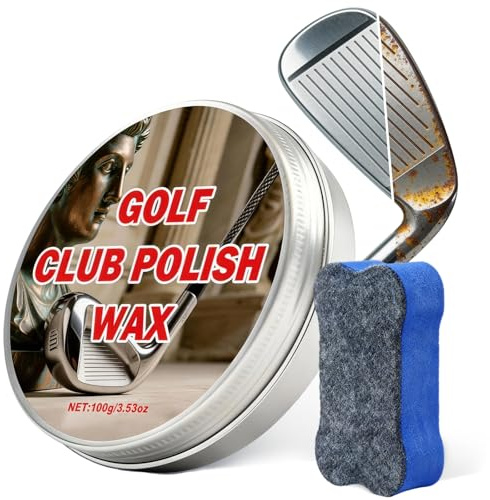 Sagetactilis Golf Club Polish, Golf Club Cleaner, Rust Remover for Metal -Rust & Oxidation Remover for Irons, Wedges, Putters, Car Wheels and Golf Club Cleaning Kit with Foam Brush