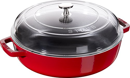 STAUB Sauteuse, Gußeisen, Kirschrot, 24 cm