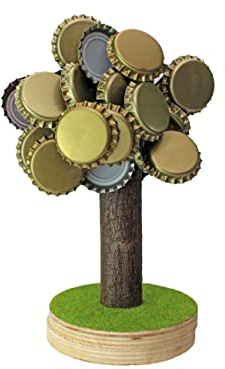 Winkee - Hopfenbaum | Bierdeckel-Baum | Kronkorken Halter |Geschenkidee zum Geburtstag, Weihnachten