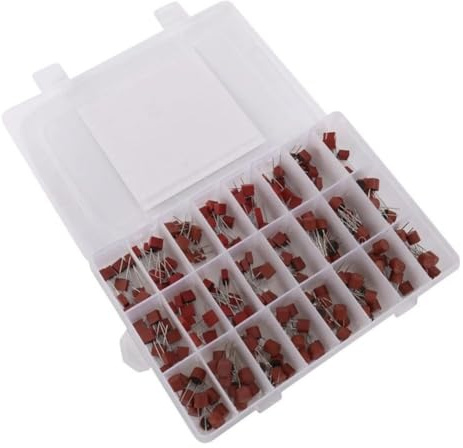 KSOPUERT 240PCS 0.5A-10A 24 Value 392 382 Fuse Kit Square Round 250V Slow-Blow for LCD TV Power PCB Board Insurance Kit