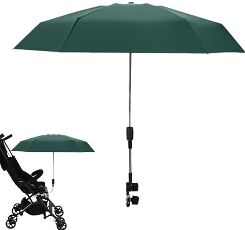 Sombrilla Cochecito Bebe | UV 50+ sombrilla carro bebe | Parasol Carro Bebe Con Clip Ajustable Rotación 360 ° para cochecito, cochecito de bebé, silla de playa