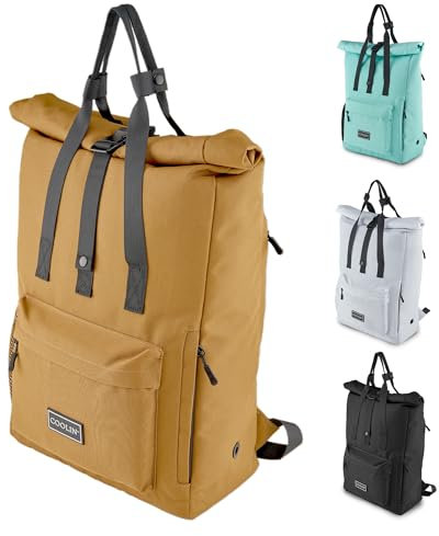 Coolin' Kühlrucksack 30L | Rucksack mit Kühlfach für Bier, Picknick, Getränke & Co | Kühltasche als Rucksack - praktisch & einfach | Thermo Rucksack für Strand oder Wanderungen (Braun)