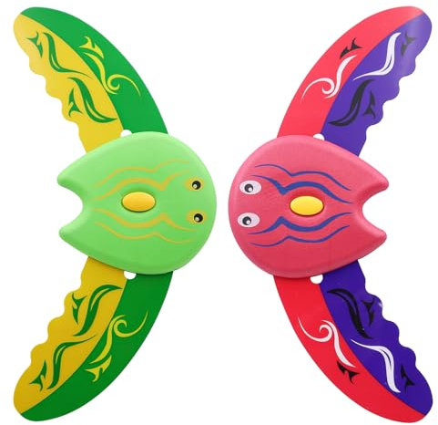 GETRICH 2 Stück Unterwasser Glider Upgradierte Version, Wasserspielzeug Kinder, Teufel Fisch Schwimmbad Spielzeug, Pool Spielzeug, Tauchspielzeug für Kinder für Schwimmbäder Badewannen Wasserparks