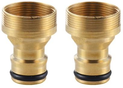 YSDYY 2 Piezas De Adaptador De Tubo De Agua De Oro, Adaptador De Manguera, Tapón Rápido, Conexión Rápida, Conexión De Manguera.