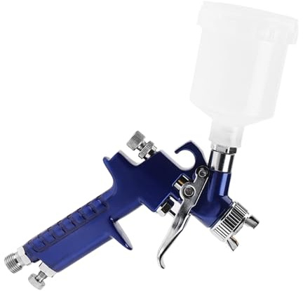 Dioche Pintura en Aerosol H-2000A Pistola Pulverizadora Neumática Profesional Boquilla de 0,8 Mm 125 Ml para Proyectos de Arte y Pintura Automotriz - Pistola Pulverizadora Liviana y Versátil para un