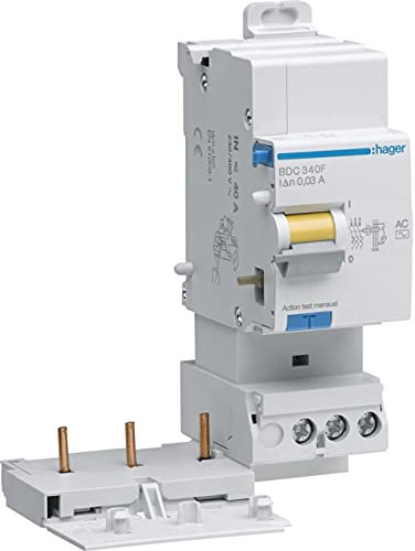 bloc différentiel - 3 phases - 25a - 300ma - type ac - hager bfc325f