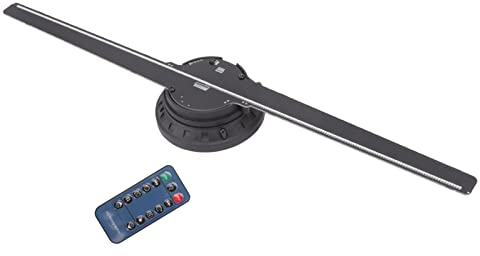 ASHATA Ventilador de Holograma 3D, 224 LED, Imágenes Estereoscópicas de Aire, Máquina de Publicidad Holográfica 3D, Suspensión Giratoria, Pantalla de Publicidad de Proyector Holofan 3D Naked Eye(EU)