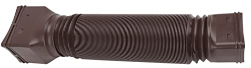Extensiones de Bajante de Canalón de Lluvia Extensor de Bajante Retráctil Extensor de Bajante de Drenaje Flexible Accesorios de Bajante Suministros de Canalones (Marrón)