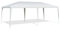 GOPLUS 3x6m Pavillon Gartenpavillon, Partyzeltmit stabilem Stahlrahmen, Wasserabweisend für Sonnen- & Regenschutz, ideal für Hochzeit Party, Einfache Montage, Weiß