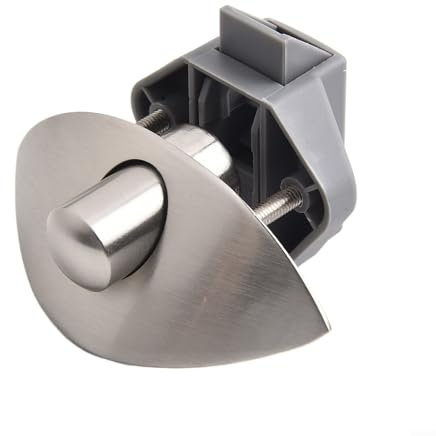 HEBEOT Cierre de botón ajustable para puerta sin llave, cerradura de puerta de armario, cajón, caravana, caravana, armario, perilla de pestillo para autocaravanas, yates (cepillado)