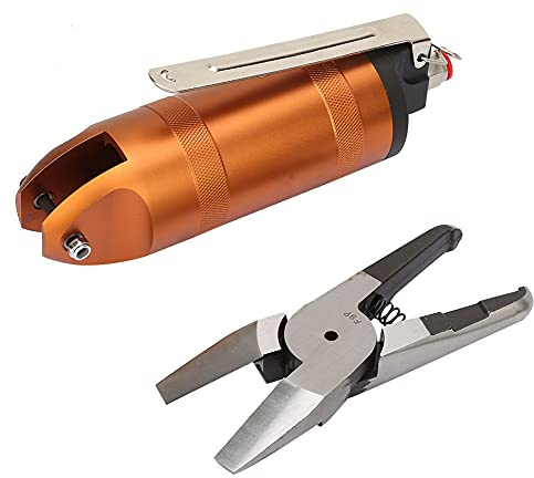 Tijeras de Aire de Mano, Cortador de Cizalla de Acero de Aleación Neumática Tijeras de Aire Herramienta de Pinza Neumática Alicates de Corte Industrial Cable de Alimentación,