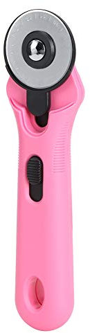 Tessuto, Taglierino Rotondo da 45 Mm, Coltello per Stoffa, Piano Cottura, Accessori per Cucire, Rosa Rosso (Rosa rossa)