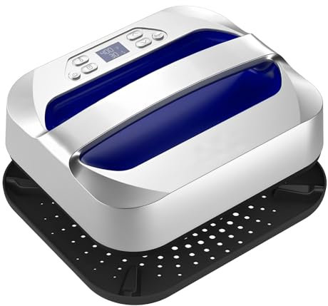 Heat Press Machine for T Shirts, 12 x 10 Portable Press Machine, Fast Heat-up Iron Press for Sublimation and HTV Vinyl, Shirt Press Machine for Tote Bags, Pillows, DIY Heat Transfer Projects(Blue)